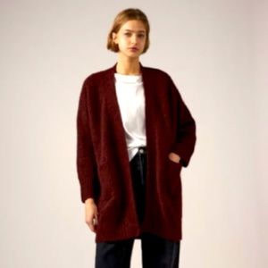 Burgundy Knit Sweater. Size Small.